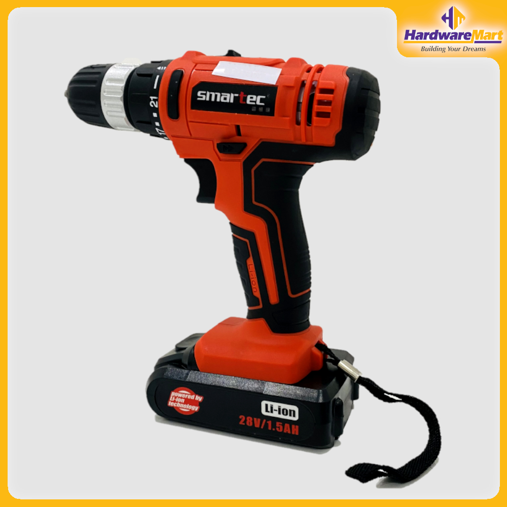 Cordless Drill: 28V (10mm) Drill And Screwdriver Machine - Smartec ...