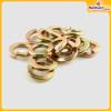 Yellow zinc plated spring washers