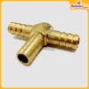 Three Way T Shaped Barb Connector-Brass