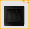 Three-Gang-One-Way-Switch-Black Matti-Elegance-Series-ACL-Hardwaremart