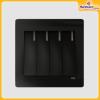 Four-Gang-One-Way-Switch-Black Matti-Elegance-Series-ACL-Hardwaremart